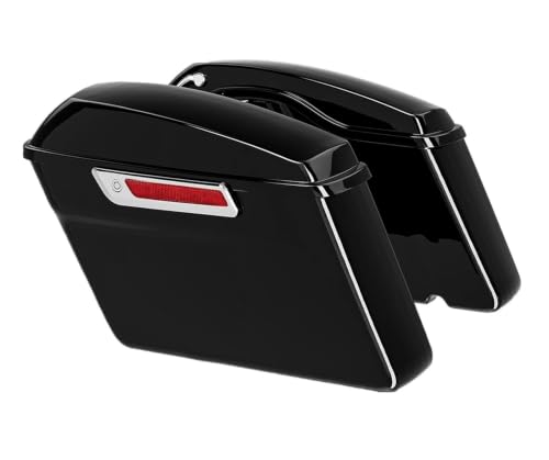 Valises latérales de moto noires pour Touring Road King et Electra Glide 2014-2024