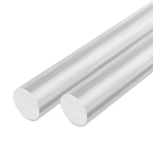 Image of 3PCS 1 Inch Solid Round Aluminum Rod, 6061 Aluminum Round Bar, 13 inch Long Aluminum Round Stock for Industrial, DIY Craft, New Lathe Bar