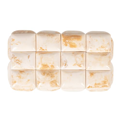 Creative Co-Op Marbled Resin Studded Box, Ivory Color by Creative Co-Op - Image 3