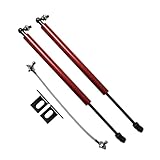 Resorte Gas para Ford para Mondeo para Fusion MK4 IV 2006-2014 Capó Fibra Carbono Modificación Puntales Gas Soporte Elevación Amortiguador Impacto Amortiguadores Gas(Red Carbon Fiber)