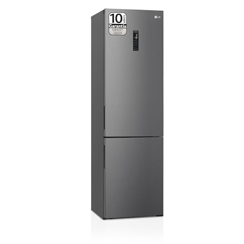 LG GBP62DSXGC - Frigorífico Combi No Frost, de 203 cm y 384 L, Frigorífico LG con Congelador, Frigorífico con Función DoorCooling, Compresor Smart Inverter y App, Color Inox Grafito Antihuellas