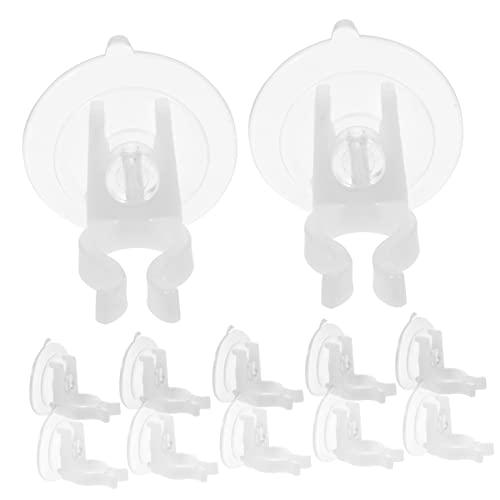 OSALADI 12pcs Electronic Candle Suction Cup Electronic Menorah Flameless Candle Suction Cup Suction Cup Candle Holder Suction Cup Candlestick Clips Window Led Candle Sucker PVC Cup Holder