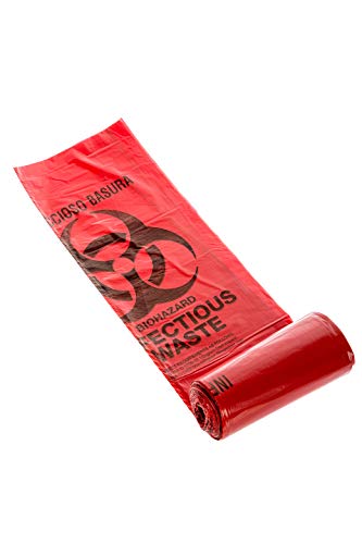 Image of Oakridge OSHA Approved Biohazard Safety Bags (25 Gallon) (50 Bags) - Professional Grade