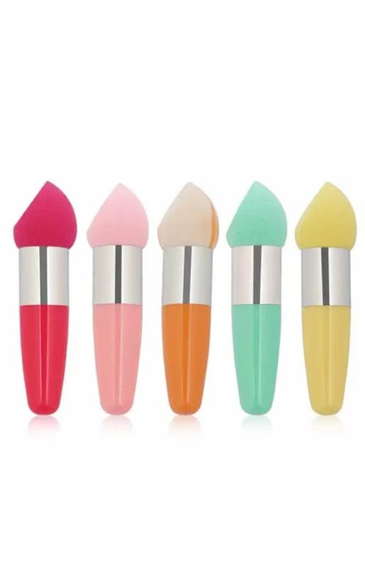 Image of SUNISA Foundation Sponge Powder Blender,Beauty Cosmetics Puff Sponge Applicator Makeup Brush Concealer Tool, 4Pcs Pack of 5 (Multicolor)
