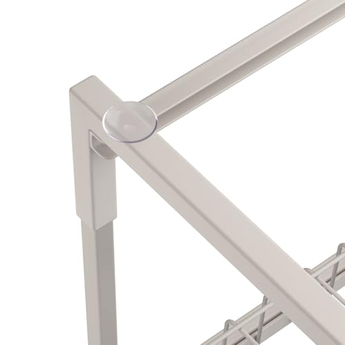 Organizador de 2 niveles para debajo del lavabo | Estante deslizante extraíble para cocina, baño o lavandería | Diseño en L, marco metálico resistente al óxido | Blanco (paquete de 2) miniatura 4