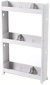 Indian Decor. 50145 Simple Compact Serving Cart Trolley Rack (White, 3 Sizes)