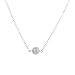 Lux Accessories Delicate Simple Round "E" Initial Name Pendant Necklace.