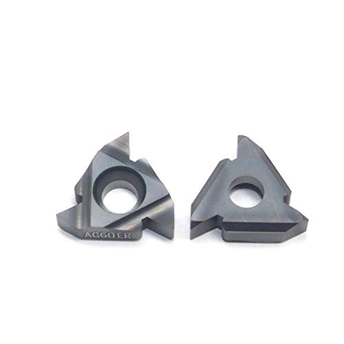Tool Part for 16ER AG60 LDA 20PCS Lathe Cutter Tool CNC Insert 16ER AG60 Threading Blade for Stainless Steel