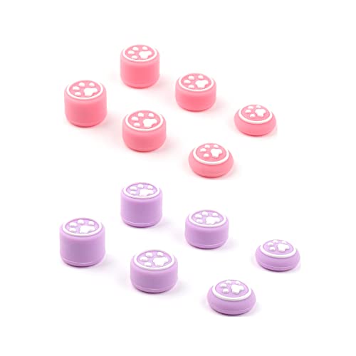 LICHIFIT アナログスティックカバー Joy-Con用 Switch/Lite/Oledに対応 L/Rセンサーコントロール 滑り止め 保護 ロッカーキャップ 親指グリップキャップ ジョイスティックカバー ジョイスティックキャップ 猫の爪 かわいい オ