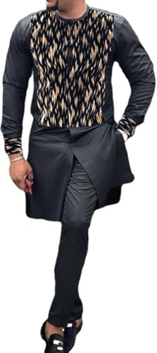 Tenue Africaine Homme pour Cérémonie Ensemble Dashiki Traditionnel