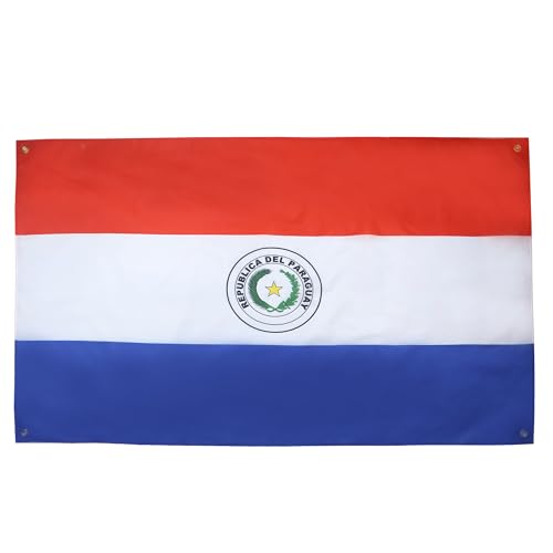 AZ FLAG Drapeau Paraguay 150x90 cm avec 4 oeillets, Pavillon Paraguayen pour balcon ou mur