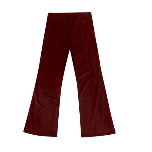 Mens Bell Bottom Pants 70s 60s Retro Style Disco Clubwear Velvet Vintage Style Stretchy Disco Flared Pants3