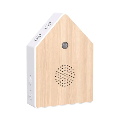 Máquina de ruido de pájaro cantante, activación inteligente del sensor de movimiento, 4 sonidos seleccionables, dispositivo de sonido de naturaleza relajante, altavoz de música de meditación, f