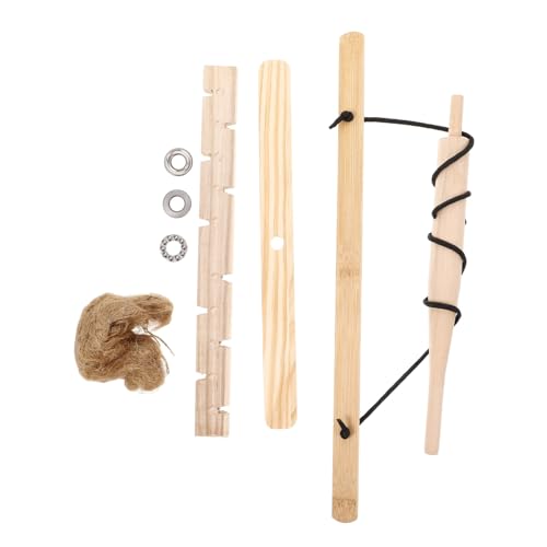 Abaodam 1set Outdoor Fire Starter Kit for Learning Tool for Boys and Girls Portable Wooden Fire Drill Essential Camping Equipment for Outdoor Adventures
