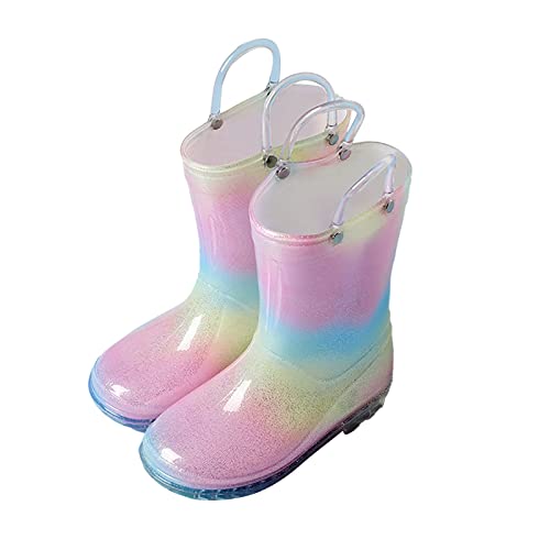 BOTCAM Botas de Lluvia para Niños y Niñas Con Dibujos Animados,