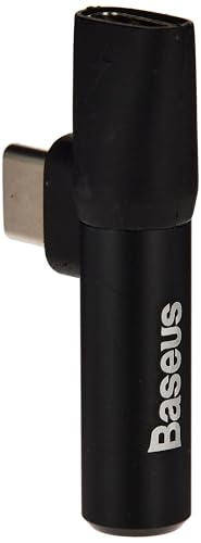 Baseus L41 Convertisseur Type C pour connecteur Type C + connecteur 3,5 mm Noir