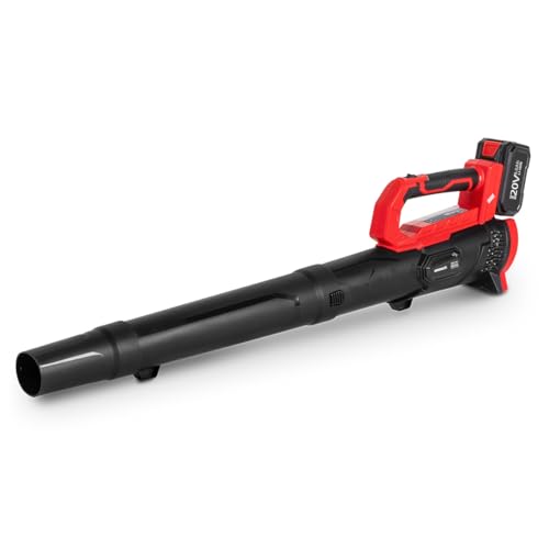 GREENCUT EB200L - Soffiatore per foglie a batteria al litio 20V, Turbina con velocità massima...