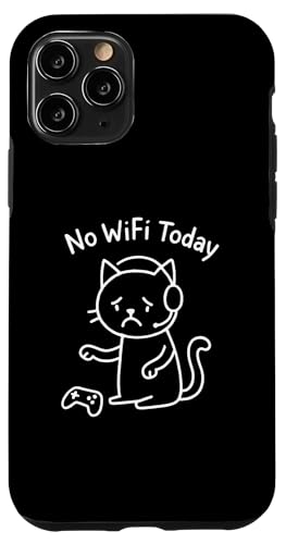 Funny Sad Cat Meme No Wifi Today �C���^�[�l�b�g�I�t���C���Ȃ� �X�}�z�P�[�X iPhone 11 Pro �p