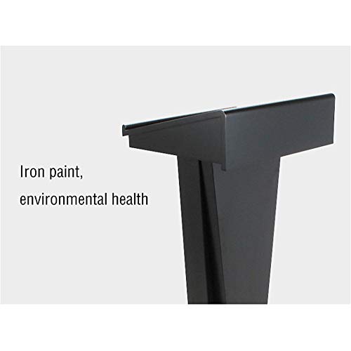 Image of Standing Reading Desk Floor Lectern for Teachers Solid Wood Simple Design for Hotels Churches and Schools - Adjustable Height Gold Finish One Sizecm(Gold-One Size)