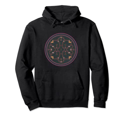Chemise tribale colorée Shipibo - Trippe psychédélique Sweat à Capuche Cover