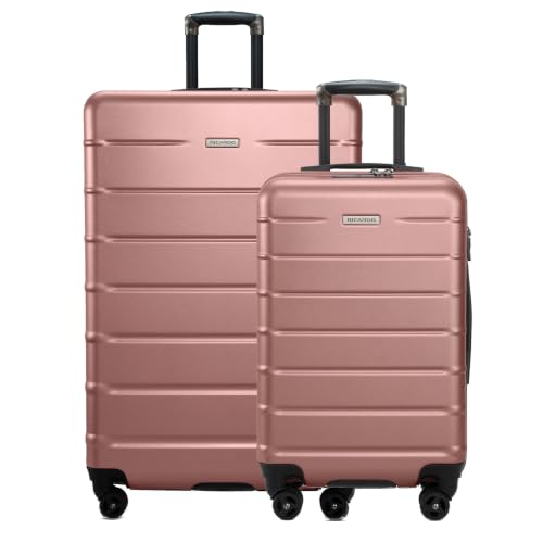 Image of Ricardo Beverly Hills Cambria Hardside Luggage | Stylish Suitcase with Wheels for Effortless Travel, Expandable and Secure TSA-Locked Packing, 2-Piece Set (20 inch, 29 inch) Rose Champagne
