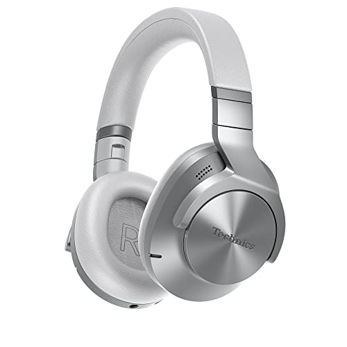 Technics Wireless Noise Cancelling Headphones, 50 Hours Battery Life, High-Fidelity Bluetooth Headphones with Multi-Point Connectivity, Impressive Call Quality, and Comfort Fit – EAH-A800-S Silver