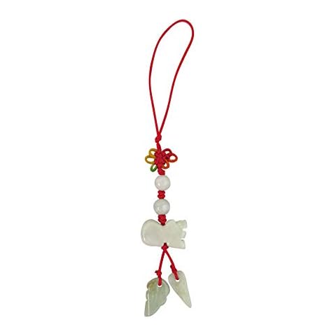 Lucky Real Jade Phone Charm Chinese Year of The Tiger Cover