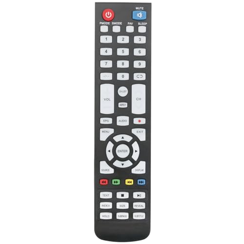 ALLIMITY Telecomando Sostituzione adatta per BRANDT JVC UNITED TV LT-32HG82U LT-32FD300 LT-19HA82U LT-32HG82WU L-28HA82U LT-28FD100 LED32BH55 LED24BH55 B1960HD-LED