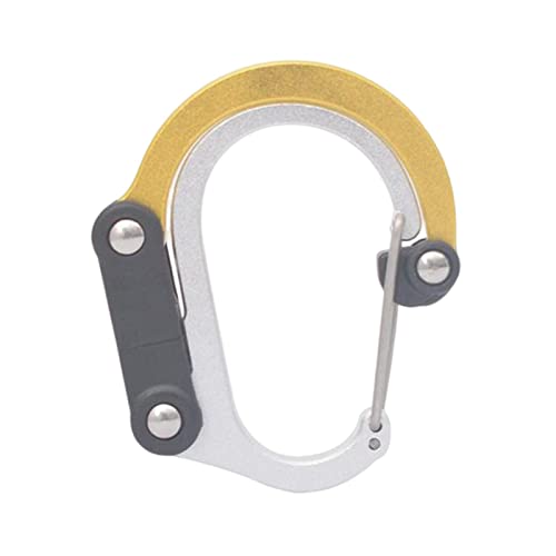 Image of Milageto Carabiner Clip and Hook Multifunctional Keyring Clip Strong Clip Buckle Bag, Purse, Backpack Hanger for Camping Outdoor Activities Travel