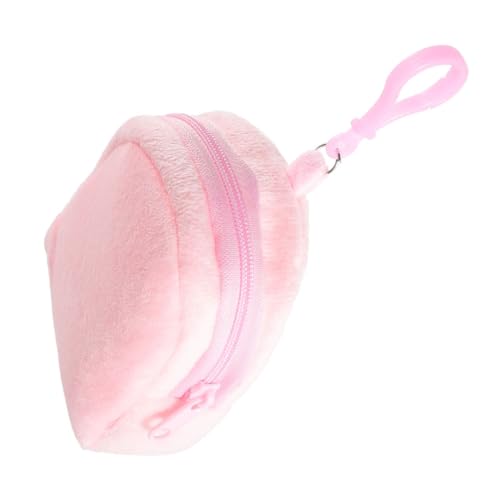 Candy Color Plush Purse for Boys and Girls Cute Plush Pouch with Keychain Small for Boys and Girls for Coins and Small Accessories