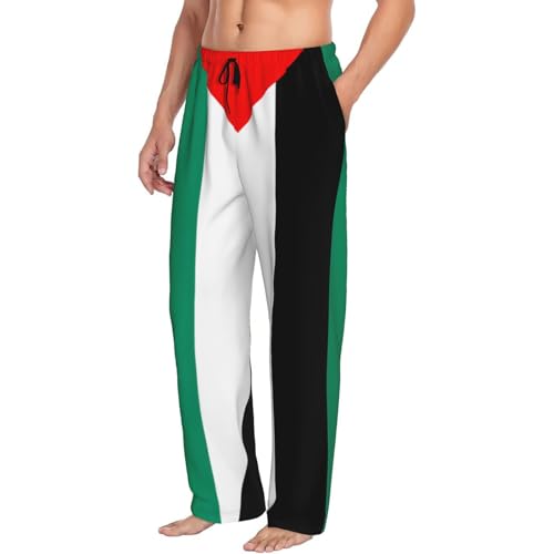 Palestine flag print Pajama Pants Men Pajama Pants PJS Pants Mens Pajama Pant Sleepwear Bottom Pants with Pocket2