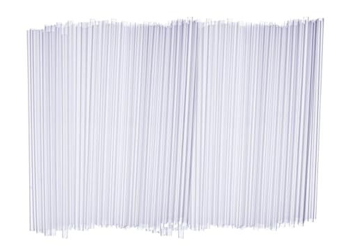 Pitillos plásticos transparentes desechables jumbo 500 unidades miniatura 1