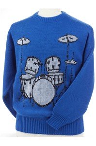 Loopmasters - Deep House Orbit 9 Gift House Sweater- Music Drum Set - Blue (Large)