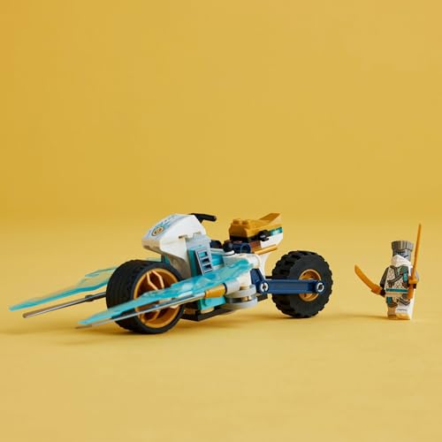 NINJAGO Zane's Ice - Giocattolo per moto con 1 minifigura inclusa, modello di veicolo costruibile, regalo Ninja per bambini dai 7 anni in su, 71816 - Lego - Immagine 3