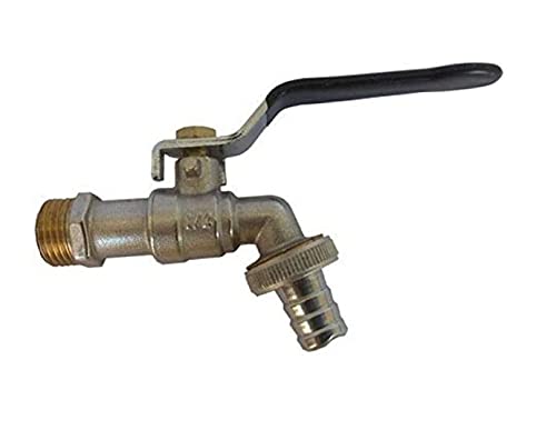 Nozzle tap for, Garden and for Bathroom. Silver Chrome Brass Nozzle Faucet