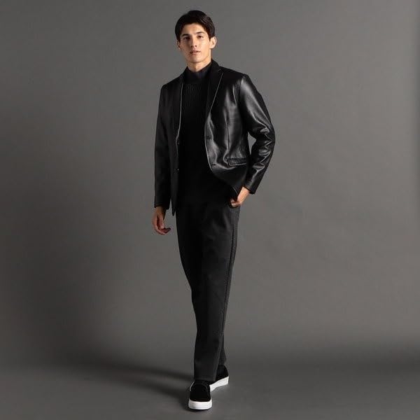 Amazon | [ムッシュニコル] シープレザー テーラードジャケット 49