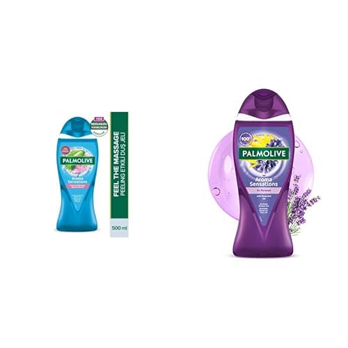 Palmolive Aroma Sensations Feel The Massage Peeling Etkilli Banyo ve Duş Jeli (500 ml) ve Palmolive Aroma Sensations So Relaxed Lavanta ve Ylang Ylang Yağları Aromatik Banyo ve Duş Jeli (500 ml)