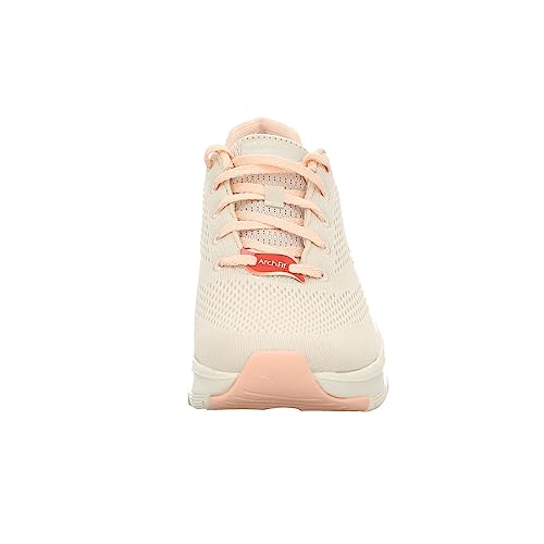 Skechers Skechers Sport Court 92, Women's Sneaker, Natural Knit Mesh Coral Trim, 6 US