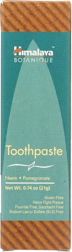 Himalaya Herbal Healthcare 21g Neem and Pomegranate Toothpaste, 0.8 Ounce