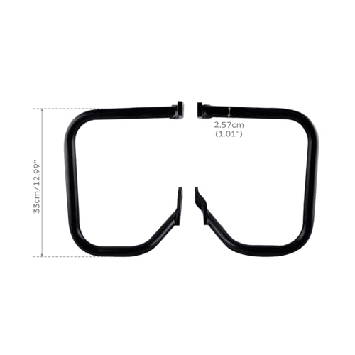 Guardia para Alforjas de Motocicleta Compatible con Harley Softail Heritage Classic 2000-2017 y Night Train Springer 2000-2005 miniatura 3