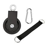 Toyvian Sangle de Suspension Nylon avec Poulie Rotative pour Équipement Gym à Domicile A...