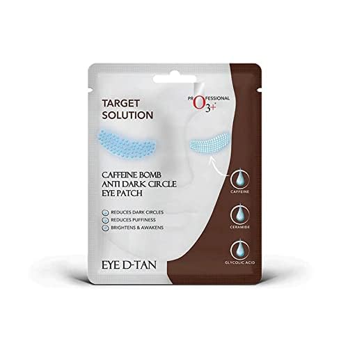 Image of O3+ Caffeine Bomb Anti Dark Circle Eye Patch & Eye D Tan, Reduces dark circle| Reduces Puffiness | Brighten and Awakens (single use only) 5G