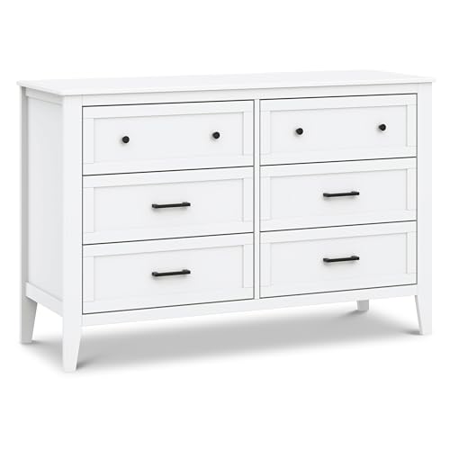 DaVinci Beau 6-Drawer Dresser in White, GREENGUARD Gold Certified