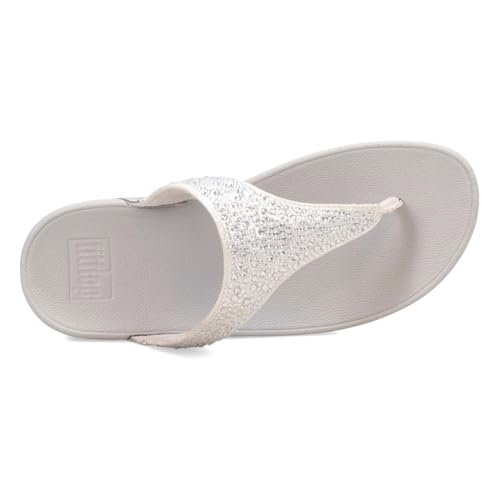 Image of FitFlop Women's LULU Crystal Embellished Toe-Post Sandals