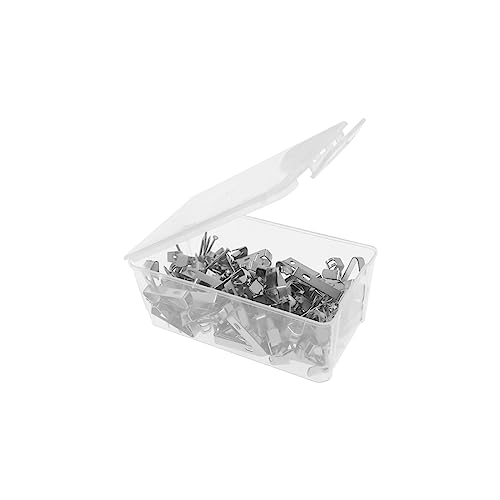 Image of 100 Pieces Picture Hanging Kit with Screws,SAFYY Picture Hooks for Hanging Pictures Heavy Duty,Wall Painting Hanging Hooks Picture Frame Hooks for Wall Mounting(Silver 30LB*70，50LB*20,100LB*10)