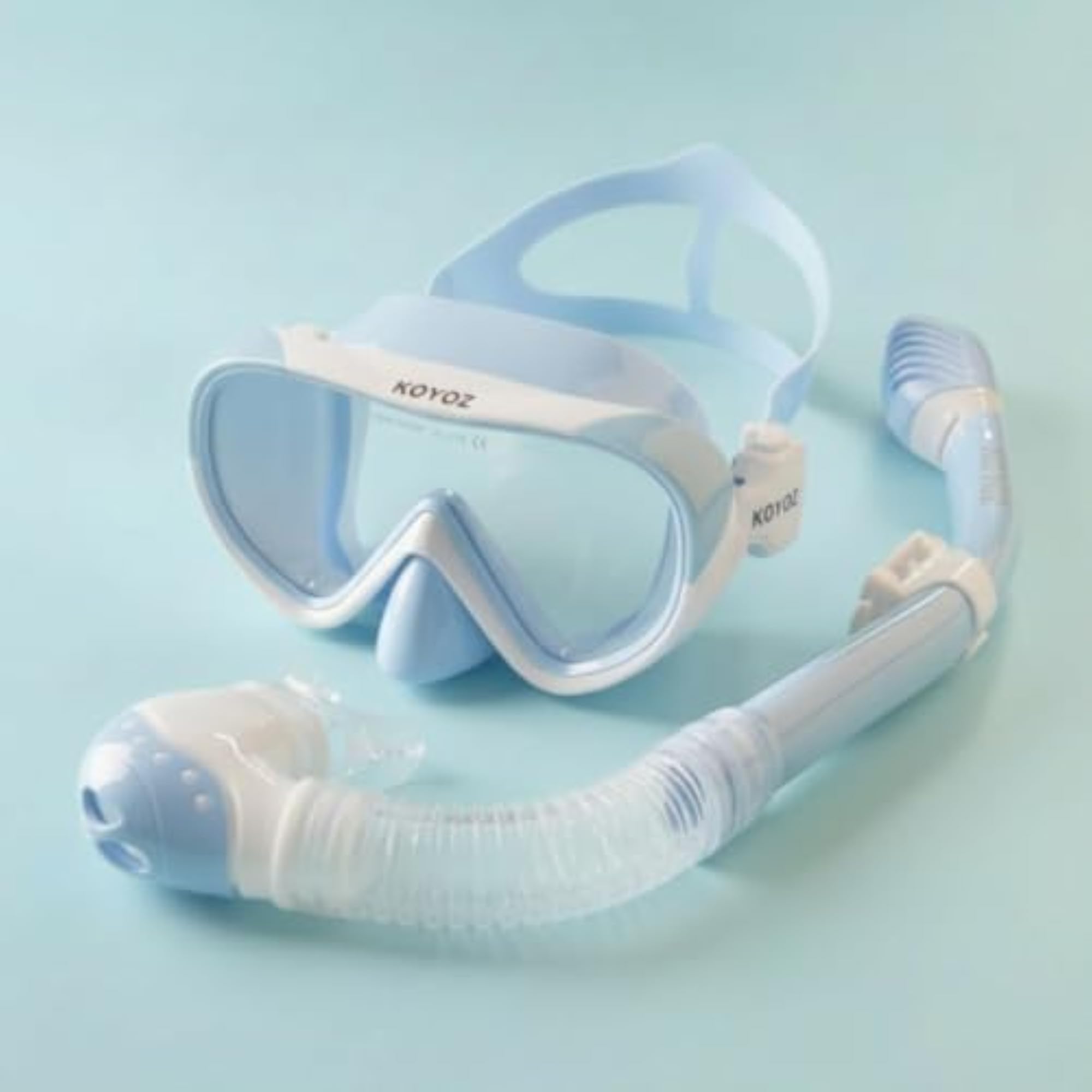 Adjustable Kids Snorkel Set with Soft Silicone Mask
