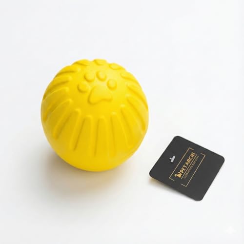 Image of Petarchi Premium RuffFoam Ball Dog Toy | Durable, Non-Toxic | Interactive Floating Pet Toy for Training, Tug Chew, Fetch & Water Play | Improves Dental Health | Indoor & Outdoor Play (Small, 7CM)