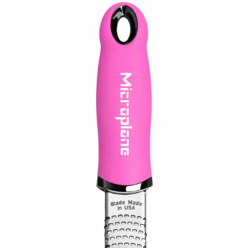 Image of Microplane Premium Classic Citrus Zester Tool and Parmesan Cheese Grater (Bubblegum Pink)