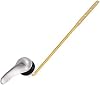 QOXEZY Front Mount Toilet Handle Replacement for US Standard and Most U.S. Brands, Adjustable Brass Flush Lever with Brushed Nickel Finish, Includes Flapper Chain and Installation Kit