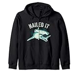 Photo Gallery inchiodato - hammerhead shark felpa con cappuccio Photo Gallery inchiodato - hammerhead shark felpa con cappuccio